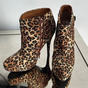 Charlotte Russe Print Ankle Boots